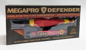 Megapro 831044006471 Defender 6-in-1 Insulated Multi-bit Screwdriver With Voltage Tester
