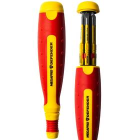 2.5ttt Megapro 831044007027 6-in-1 Insulated Multi-bit Screwdriver Vde Certified 1000v W