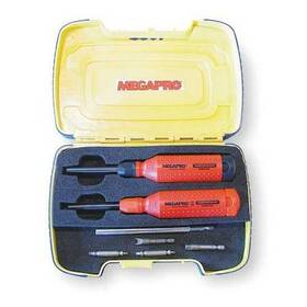 Tp-tp2dk3 Megapro Multi Bit Security Screwdriver Set Hex Torx Spanner Tri Wing 1/4 In 19 Pc