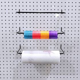Menecor 730869877412 5 Pack Extendable Pegboard Paper Towel Holder Hook Stainless Steel