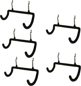 Menecor 796391136663 5pcs Pegboard Drill Holder With Double Hooks And Accessories Bag For Power Tools