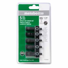 115280m Metabo Hpt 754005003497 Impact Nut Driver Set 5-piece