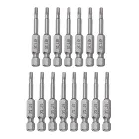 Metallixity 601968475932 15pcs T15 Torx Head Screwdriver Bit S2 Steel Screw Drive 2-inch Long