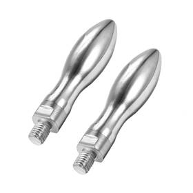 Metallixity 609044703306 2pcs Clamping Handles Screw Knobs M10 X 12mm Threaded Steel For Handle Grip