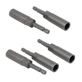 Metallixity 636939734206 5pcs 81mm Length 1/4 Inch Hex Shank 10mm Hexagonal Deep Socket Nuts Driver Bit Gray Metallixity 636939734206 5pcs 81mm Length 1/4 Inch Hex Shank 10mm Hexagonal Deep Socket Nuts Driver Bit Gray