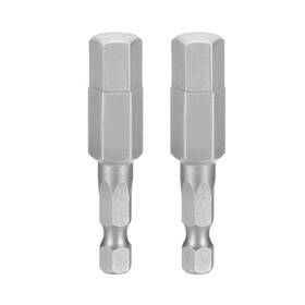 Metallixity 693974179713 2 Pcs 3/8 Inch Sae Hex Head Wrench Drill Bit 50mm Length Magnetic Bits For Repair