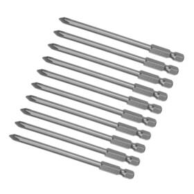 Metallixity 734301645874 10pcs Phillips Screwdriver Bit 4 Inch X H1/4 4.5mm Ph1 Magnetic Power Tool