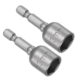 Metallixity 767153669132 2pcs 1/4 Inch Hex Quick Change 13mm Magnetic Hollow Shaft Nut Setter 48mm Long Metallixity 767153669132 2pcs 1/4 Inch Hex Quick Change 13mm Magnetic Hollow Shaft Nut Setter 48mm Long