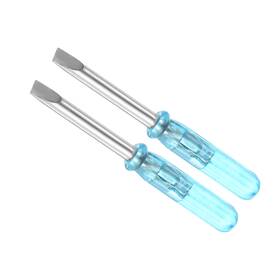 Metallixity 767153679438 2pcssmall Slotted Screwdriver 3.0mm 45mm Flat W Anti-slip Handle