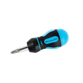 Mp002005 Michaelpro 8-piece Multibit Screwdriver Stubby Multi With 3 Slotte