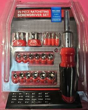 Midwood 032251066696 29 Piece Ratcheting Screwdriver Set