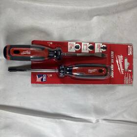Milwaukee 045242249398 Multi-bit Screwdriver Set With Cushion Grip 2-piece Milwaukee 045242249398 Multi-bit Screwdriver Set With Cushion Grip 2-piece