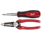 Milwaukee 11-in-1 Multi-tip Screwdriver 6-in-1 Pliers Wire Stripping Needle Nose