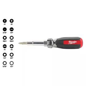 Milwaukee 313020840854 13-in-1 Multi-bit Screwdrivers Combination Drive Cushion Grip Handle