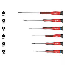 Milwaukee 313027599571 Precision Phillips Screwdriver Set 6-piece