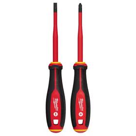 Milwaukee 313031146174 1000v Insulated Slim Tip Screwdriver Set 2-piece