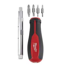 Milwaukee 313049843881 11-in-1 Multi-tip Screwdriver With Square Drive Bits