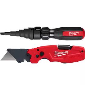 Milwaukee 313085461414 7-in-1 Conduit Reaming Multi-bit Screwdriver With Fastback 6-in-1 Folding Knife