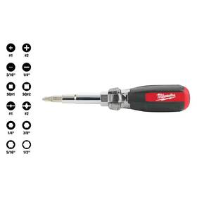 Milwaukee 313091296222 13-in-1 Multi-tip Cushion Grip Combination Screwdriver