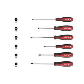 6-pie Milwaukee 313091590566 Phillips/slotted Flat Head Hex Drive Screwdriver Set With Tri-lobe Handle 6-pie Milwaukee 313091590566 Phillips/slotted Flat Head Hex Drive Screwdriver Set With Tri-lobe Handle