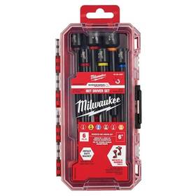 49-66-4567 Milwaukee 313101179156 Shockwave Impact Duty 6 Inch Magnetic Nut Driver Set 6pcs
