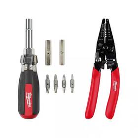 Milwaukee 313107699641 13-in-1 Multi-tip Cushion Grip Screwdriver 10-28 Awg Multi-purpose Dipped W Milwaukee 313107699641 13-in-1 Multi-tip Cushion Grip Screwdriver 10-28 Awg Multi-purpose Dipped W