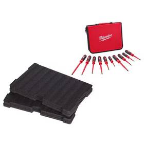 Milwaukee 445039410407 1000-volt Insulated Screwdriver Set And Case With Packout Tool Box Customizable