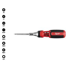 Milwaukee 445053954987 9-in-1 Square Drive Ratcheting Multi-bit Screwdriver