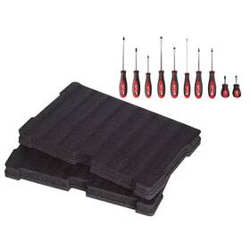 Milwaukee 445056993952 Screwdriver Set With Packout Tool Box Customizable Foam Insert 11-piece