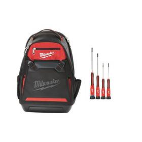48-22-2604-48-22-8200 Milwaukee Backpack Screwdriver Set Precision Combination Hand Tool Red 4-piece