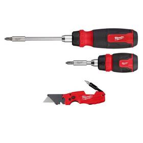 48-22-2905-48-22-1505 Milwaukee 14-in-1 Ratcheting Multi-bit With 8-in-1 Compact And 6-in-1