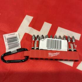 Milwaukee 48-32-4092ca 10 Piece Phillips Bit Set Holder Carabiner Compact