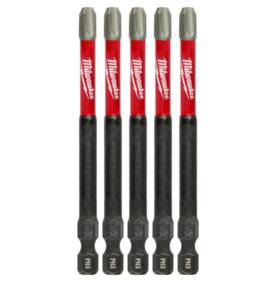 48-32-4566 Milwaukee Tool #3 Phillips Shockwave Impact 3-1/2 Inch Power Bits 5 Pk 48-32-4566 Milwaukee Tool #3 Phillips Shockwave Impact 3-1/2 Inch Power Bits 5 Pk