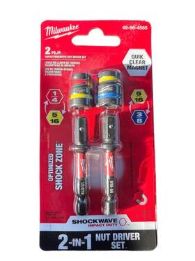 49-66-4565 Milwaukee Shockwave Impact Duty Quik-clear 2-in-1 Magnetic Nut Driver Set 2