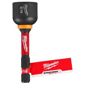 49-66-4738 Milwaukee Shockwave Impact Duty 9/16 X 2-9/16 Magnetic Nut Driver