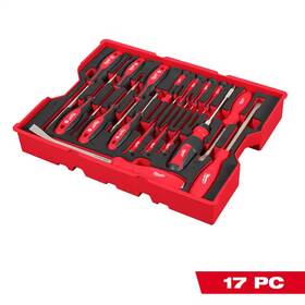 Milwaukee 726084380349 Screwdriver And Pry Bar Set With Tray For Packout Drawers 17-piece