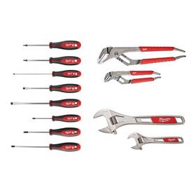 Milwaukee 882346286009 Screwdriver Set With 6 Inch And 10 Adjustable Wrench