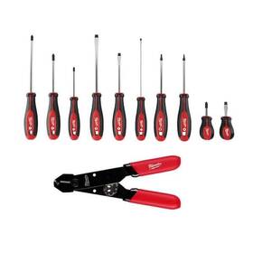 Milwaukee 882346294783 Screwdriver Set With 12-24 Awg Adjustable Compact Wire Stripper And Cutter