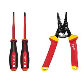 Milwaukee 882346294820 1000-volt Insulated Slim Tip Screwdriver Set With 3-piece