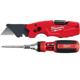 Milwaukee 888234576085 Fastback 6-in-1 Folding Utility Knife With 9-in-1 Drive Screwdriver