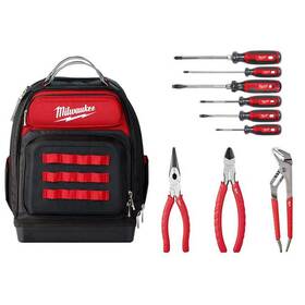 Mt200-6-48-22-8201-48-22-6331 Milwaukee Multi-bit Screwdriver Set With Cushion Grip 15 Inch Ultimate Jobsite And Kit