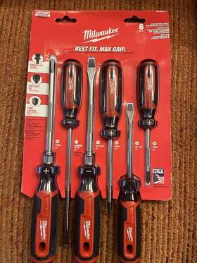 Mt200-6 Milwaukee Mt2006 New Cushion Grip Screwdriver Set
