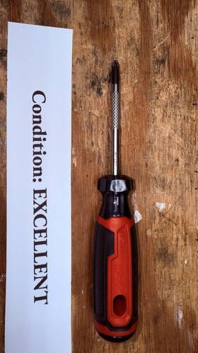 Mt201 Milwaukee #1 3 Inch Cushion Grip Phillips Screwdriver - Made In Usa