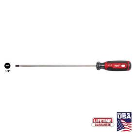 Mt214 Milwaukee Cabinet Screwdriver 10 In X 1/4 Anti-slip Tip With Cushion Grip