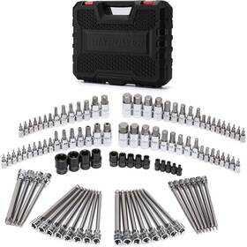 Mixpower 750139256600 107-piece Drive Bit Socket Set - 1/4 Inch 3/8 And 1/2 One Size
