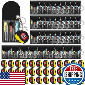 Mootycapa B0dd7p6t1v 120 Pcs Mini Screwdriver Tape Measure Keychains Set Mens Gift Bulk