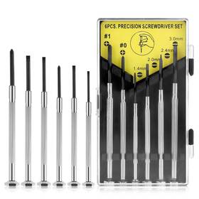 598526 Mozeat Lens 6pcs Mini Precision Screwdriver Set 6 Different Size Flathead And Phillips Sm