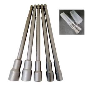 Mtp 756681030903 5 Pcs 6 Magnetic Nut Driver Setter 1/4 Hex Shank For 5/16 3/8 7/16 1/2