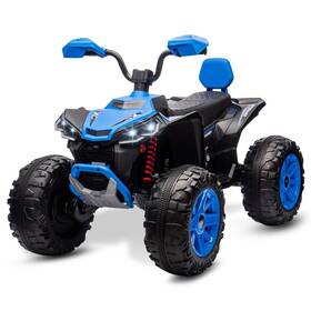 Muev0001-bl Mukidy Kids Atv 4 Wheeler Ride On Eletric Motorcycle 24v Battery Powered Kidselect