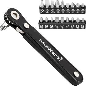 Mlk-53907 Mulwark 20pcs Small Screwdriver Set 1/4 Inch Right Angle 90-degree